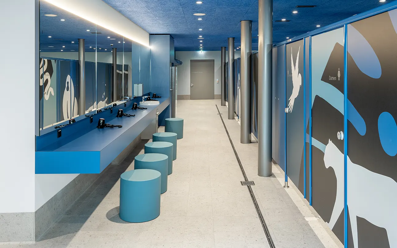 Hair drying stations