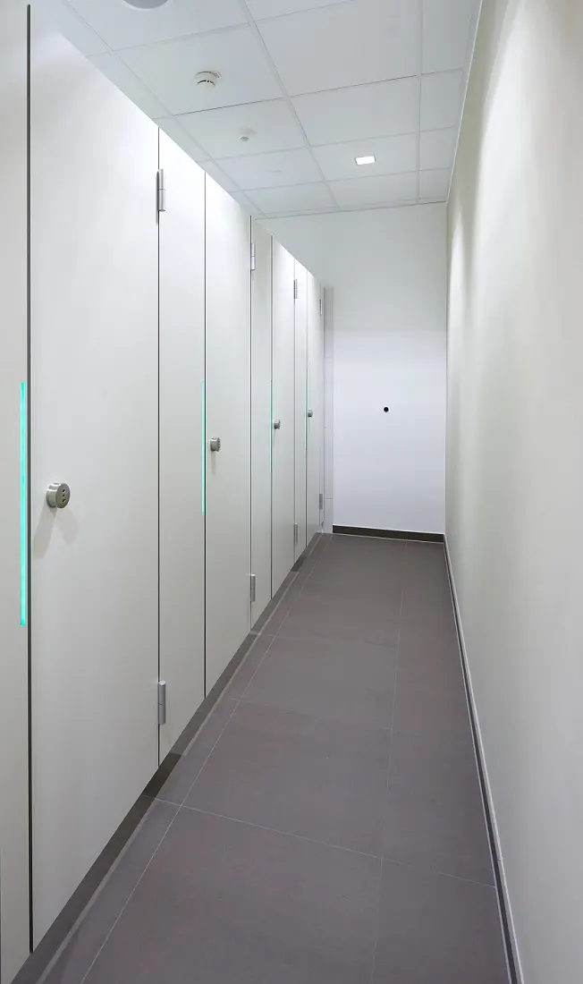Sanitary cubicles EF-3 JUMP LED made by Schäfer
