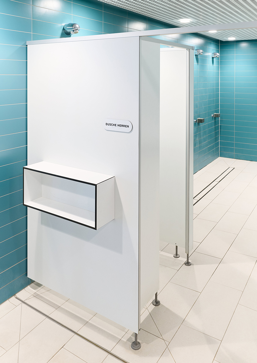 shower cabin, shelf